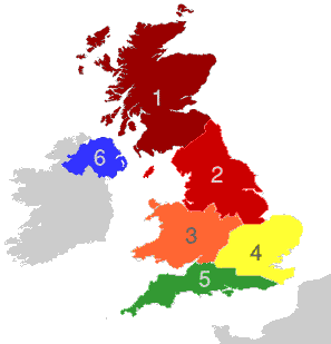 Map of cluster groups